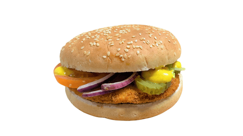 Curry-Chicken-Burger klein Curry-Chicken-Burger klein