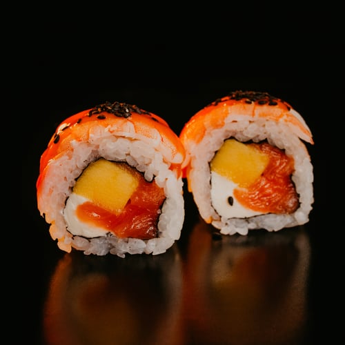 Royal mit Garnelen & Lachs.8 Stk.