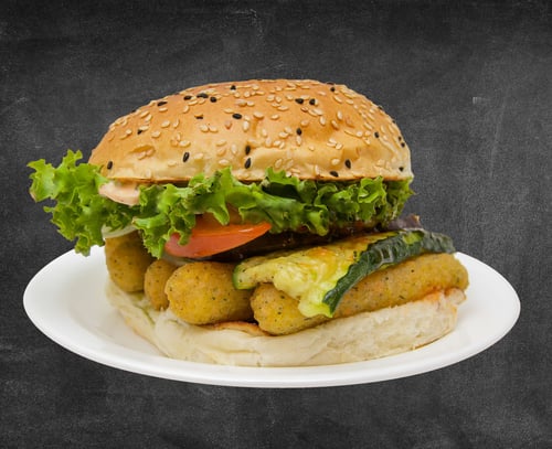 Veggi-Cheese Burger als Menü