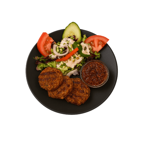 3 Grünkern-Bulettchen