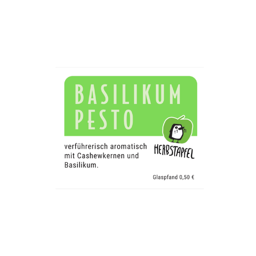 Basilikumpesto im Pfandglas 155g