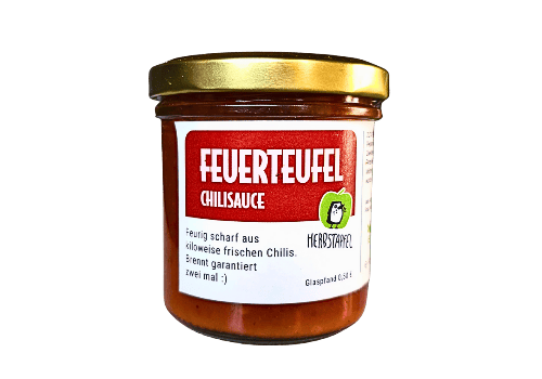 Feuerteufel Dip im Pfandglas