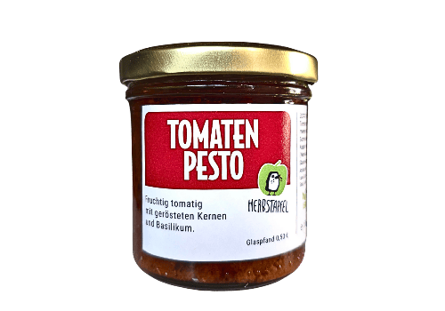 Tomatenpesto im Pfandgla