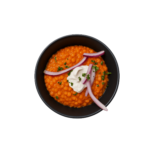 Linsenrisotto als Beilage