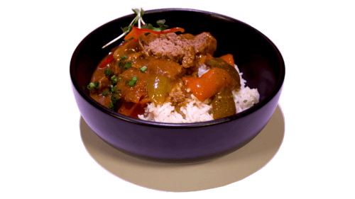 Rindergulasch mit Paprika