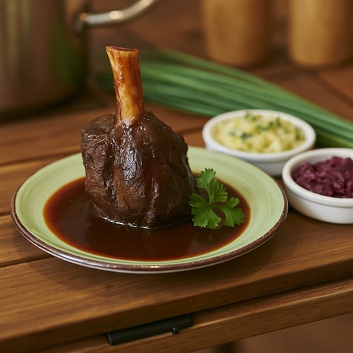 große Hirschhaxe für 2 Personen