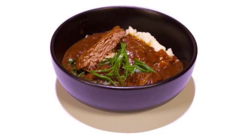 Rostbraten in Zwiebeljus