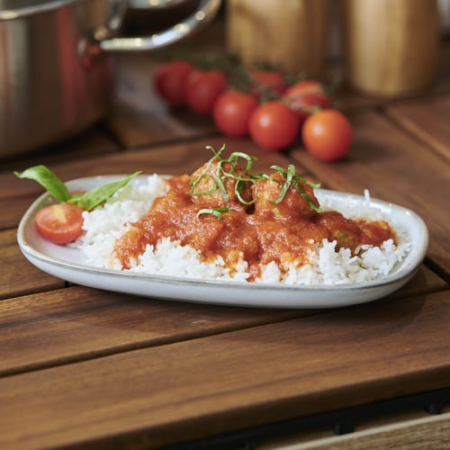 Hackbällchen in Tomatensugo