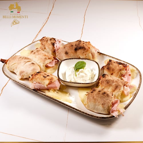 Gefüllte Pizzabrötchen Kochschinken