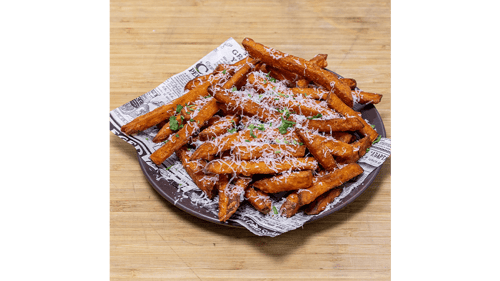 Sweet potatoes Parmesan fries