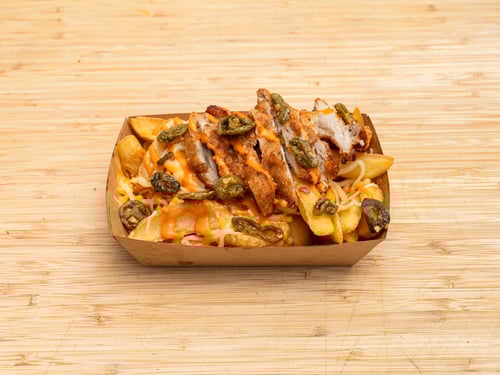 Spicy cheddar chicken fries