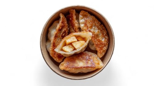 Fried Apple Gyoza Bites
