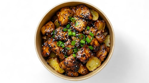 Soy Garlic Chicken Potatoes