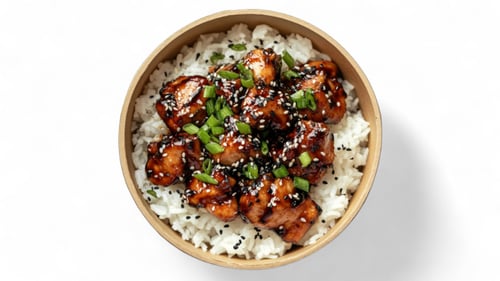 Soy Garlic Chicken Rice