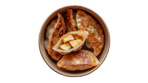 Fried Apple Gyoza Bites