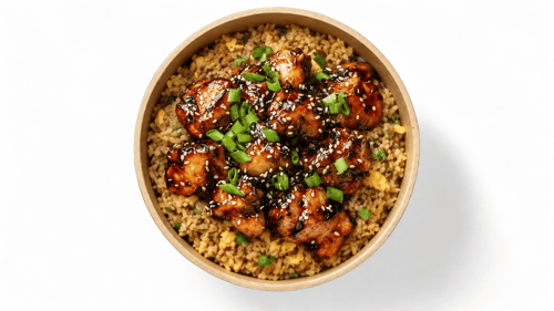 Soy Garlic Chicken Rice (Fried)