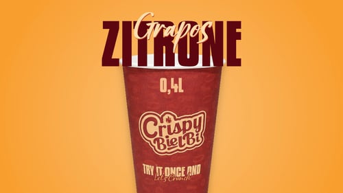 Grapos Zitrone  Becher 0,4l