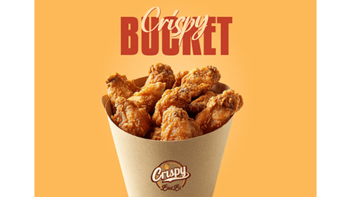 Crispy Bucket MENÜ (6 Wings)