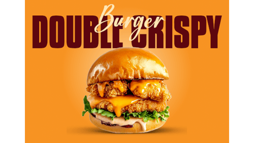Double Crispy Burger MENÜ