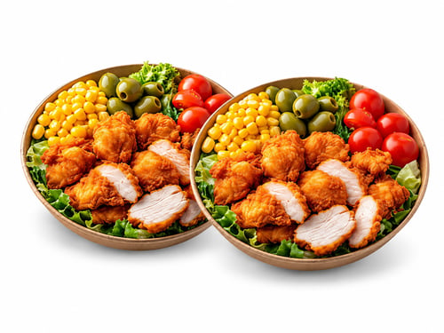 Zwei Crispy Salat