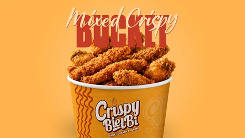 Crispy Bucket MENÜ (14 Wings, 8 Filets)