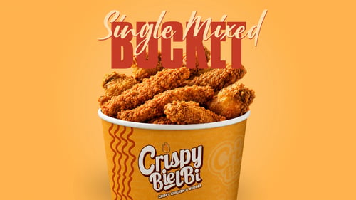Single Mix Crispy Bucket (8 Wings, 3 Tenders)