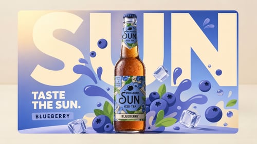 Blueberry Richards Sun Eistee 0,33l