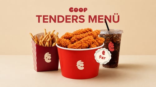 9 Stück Tenders Menü
