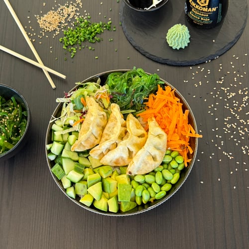Poke Bowl Gyoza Chicken 