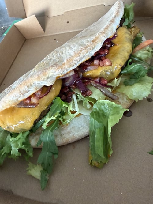Burgertasche Bacon & Cheese