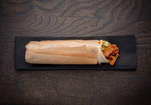 Lamb Kheema Kebab Orbit Naan Wrap