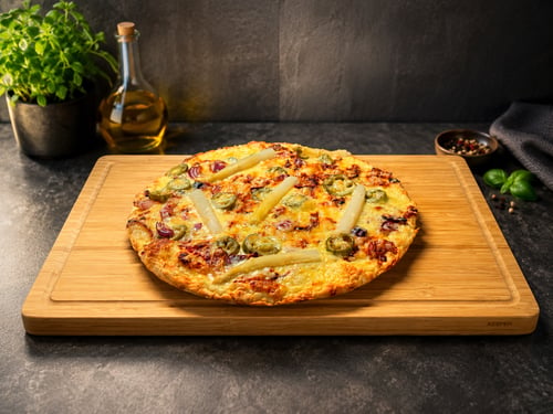 Pizza Salami & Spargel Klein, ø 24cm