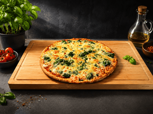 Pizza Weichkäse & Spinat Klein, ø 24cm