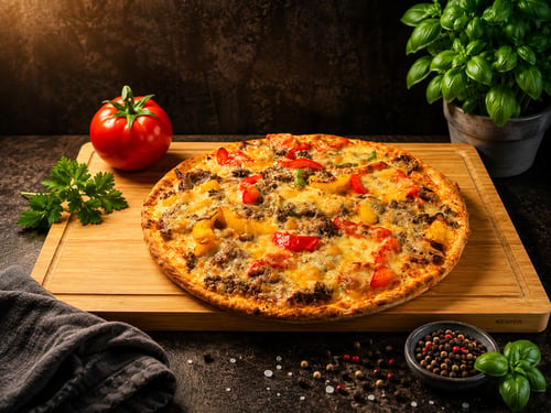 Pizza Sucuk & Paprika Klein, ø 24cm