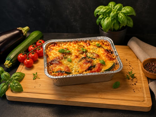 Zucchini-Aubergine-Auflauf