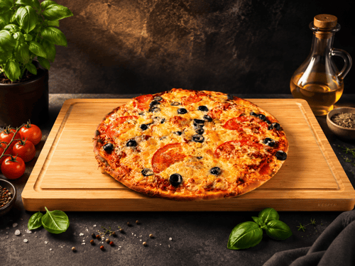 Pizza Salami & Mais Klein, ø 24cm