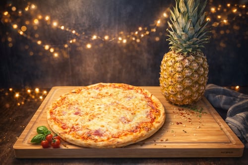 Pizza Schinken & Ananas Klein, ø 24cm