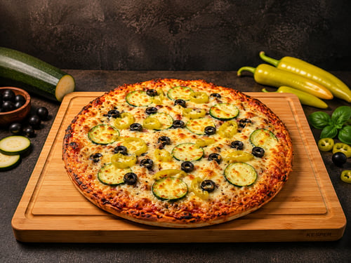 Pizza Zucchini & Peperoni Klein, ø 24cm