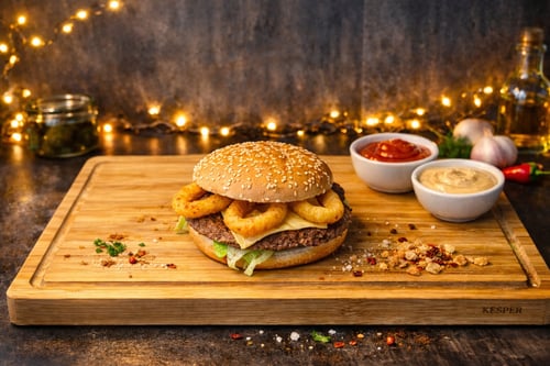 Onion Rings Burger