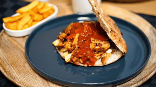 Hatay Style Chicken Doner Bread
