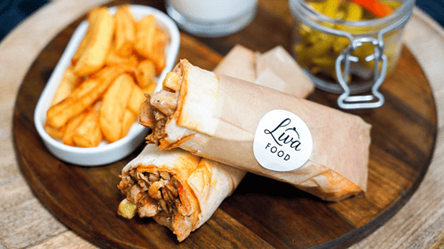 Hatay Style Chicken Doner Wrap
