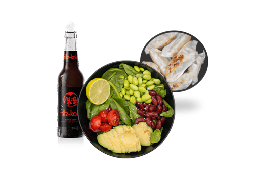 Menü 2 – Quinoa Bowl mit Veggie Gyoza