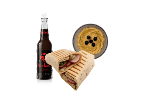 Menü 4 – Chicken Wrap mit Hummus