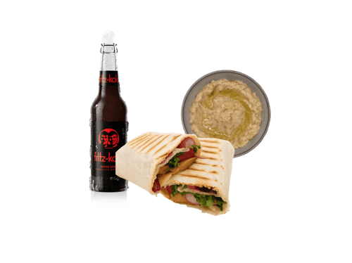 Menü 5 – Planted Chicken Wrap mit Baba Ghanoush