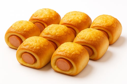 Pizzabrötchen mit Würstchen