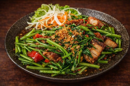 54.Pad Phakbung mit Hähnchen