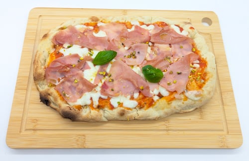Pinsa Classica al Prosciutto e Pistacchio