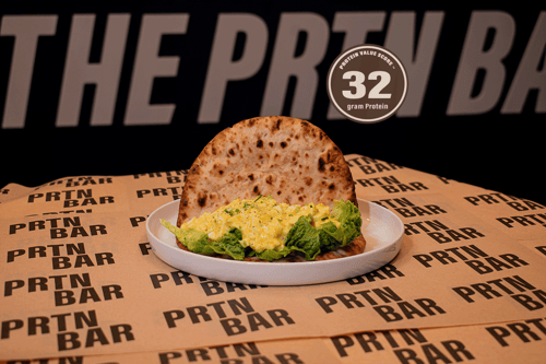 Eggs salad flatbread