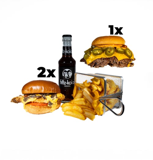 2x Crispy Chicken Menu + Crust Smash Chilli Cheese