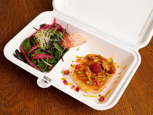 Ziegenkäse im Filoteig